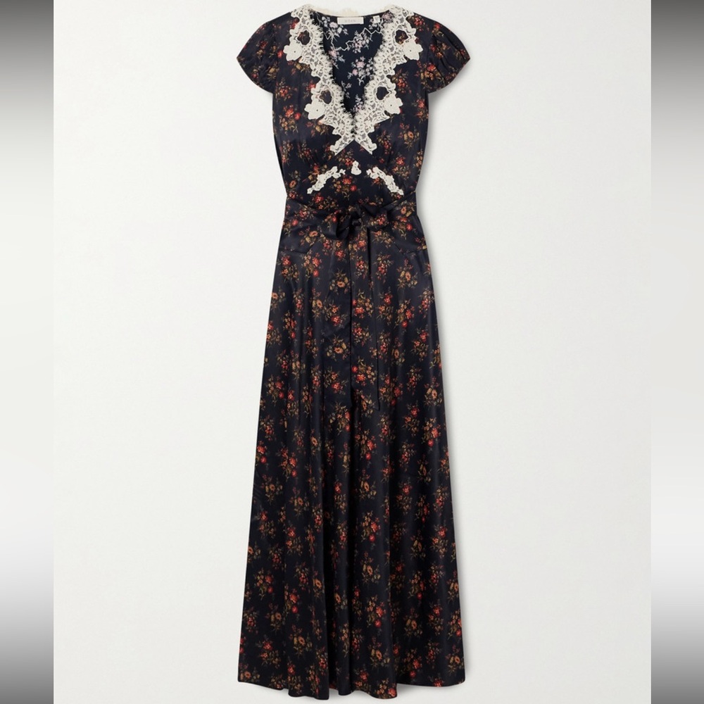 Doen Silk Floral Coraline Dress